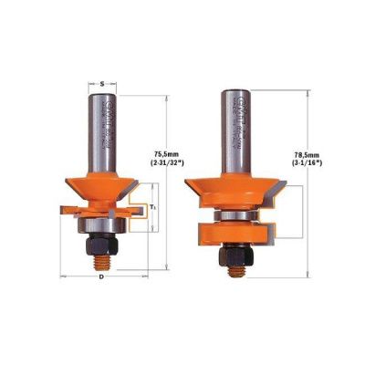 Фото Комплект из 2-х фрез для ВАГОНКИ в интернет-магазине ToolHaus.ru